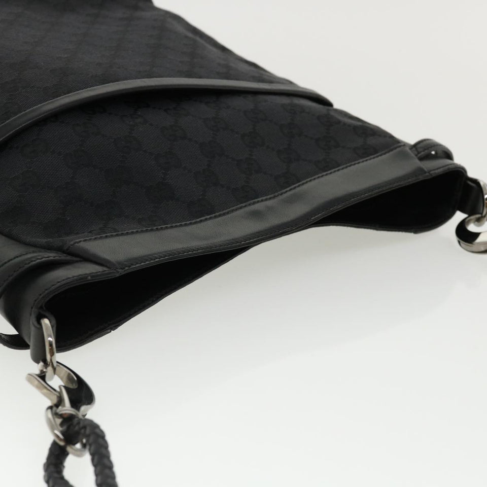 Gucci GG Canvas Shoulder Bag Black 1090972128 ki2297
