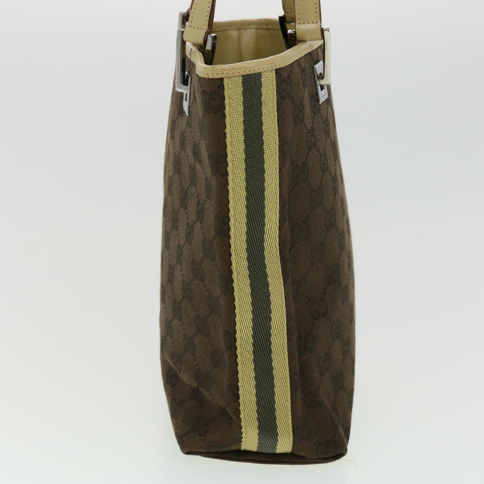 Gucci Sherry Line GG Canvas Tote Bag Khaki Beige ar7449