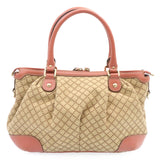 Gucci Diamante Sukey Hand Bag 2Way Brown Pink am1578s