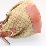 Gucci Diamante Sukey Hand Bag 2Way Brown Pink am1578s