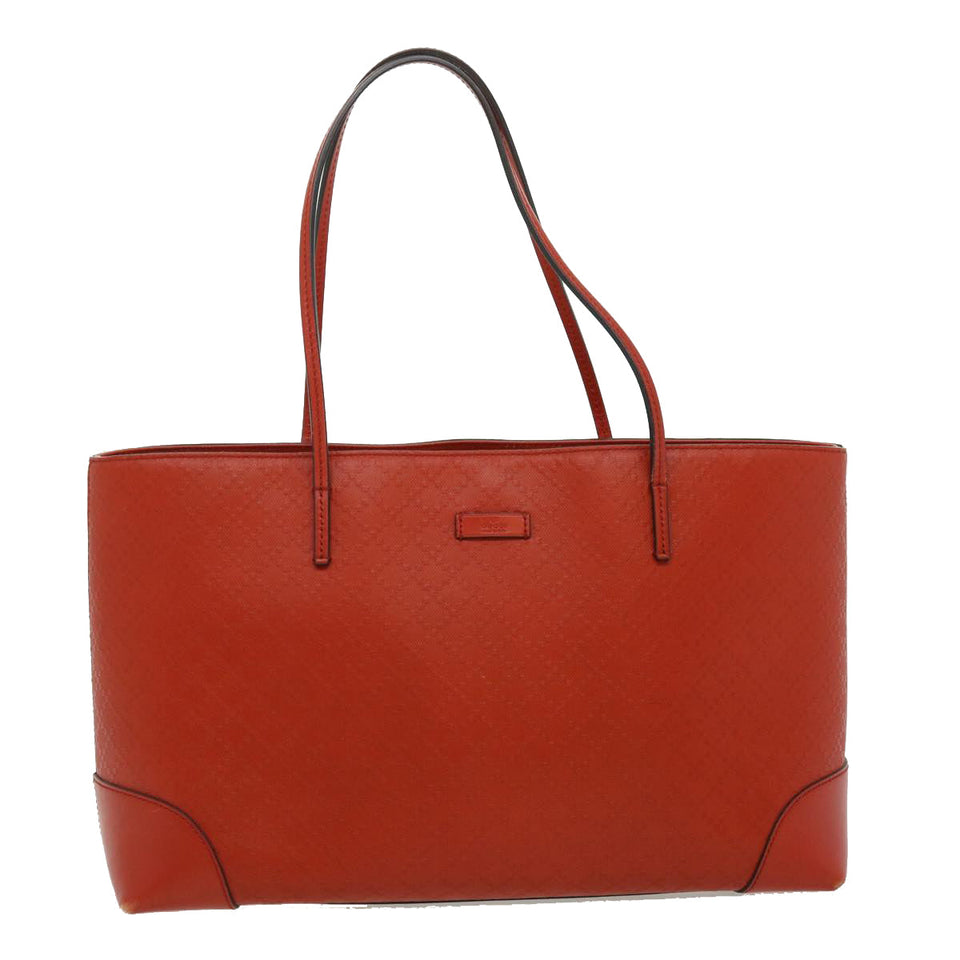 Gucci Diamante Lax Tote Bag Leather Red 353397 30343