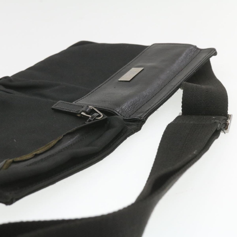 Gucci Waist Bag Pouch Nylon Black rd1401