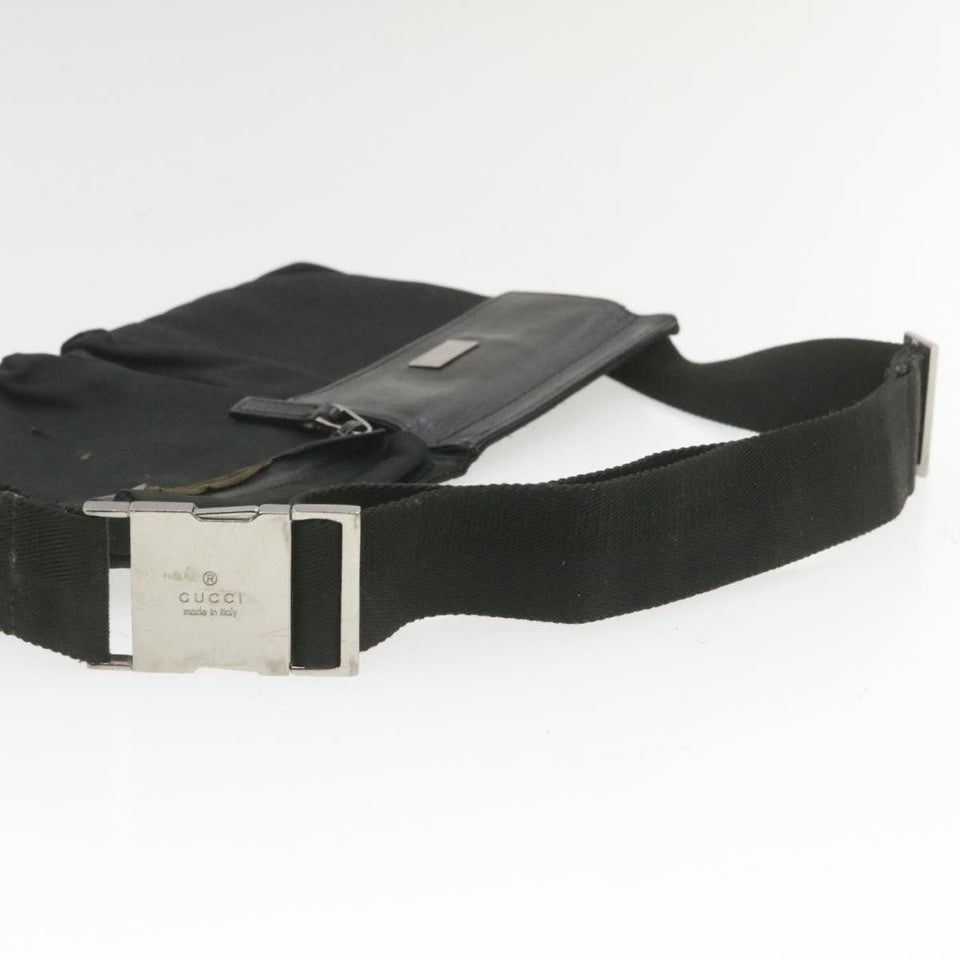 Gucci Waist Bag Pouch Nylon Black rd1401