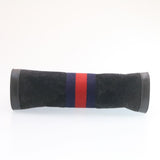 Gucci Sherry Line Clutch Bag Suede Navy Red am1160s