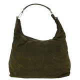 Gucci Shoulder Bag Canvas Khaki ti1043