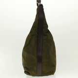 Gucci Shoulder Bag Canvas Khaki ti1043