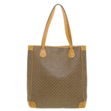 Gucci Micro GG Canvas Tote Bag PVC Leather Beige ti1048