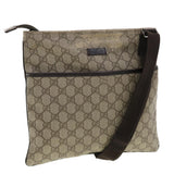 Gucci GG Canvas Shoulder Bag PVC Leather Beige 141626 ti1052