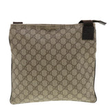 Gucci GG Canvas Shoulder Bag PVC Leather Beige 141626 ti1052