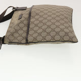 Gucci GG Canvas Shoulder Bag PVC Leather Beige 141626 ti1052