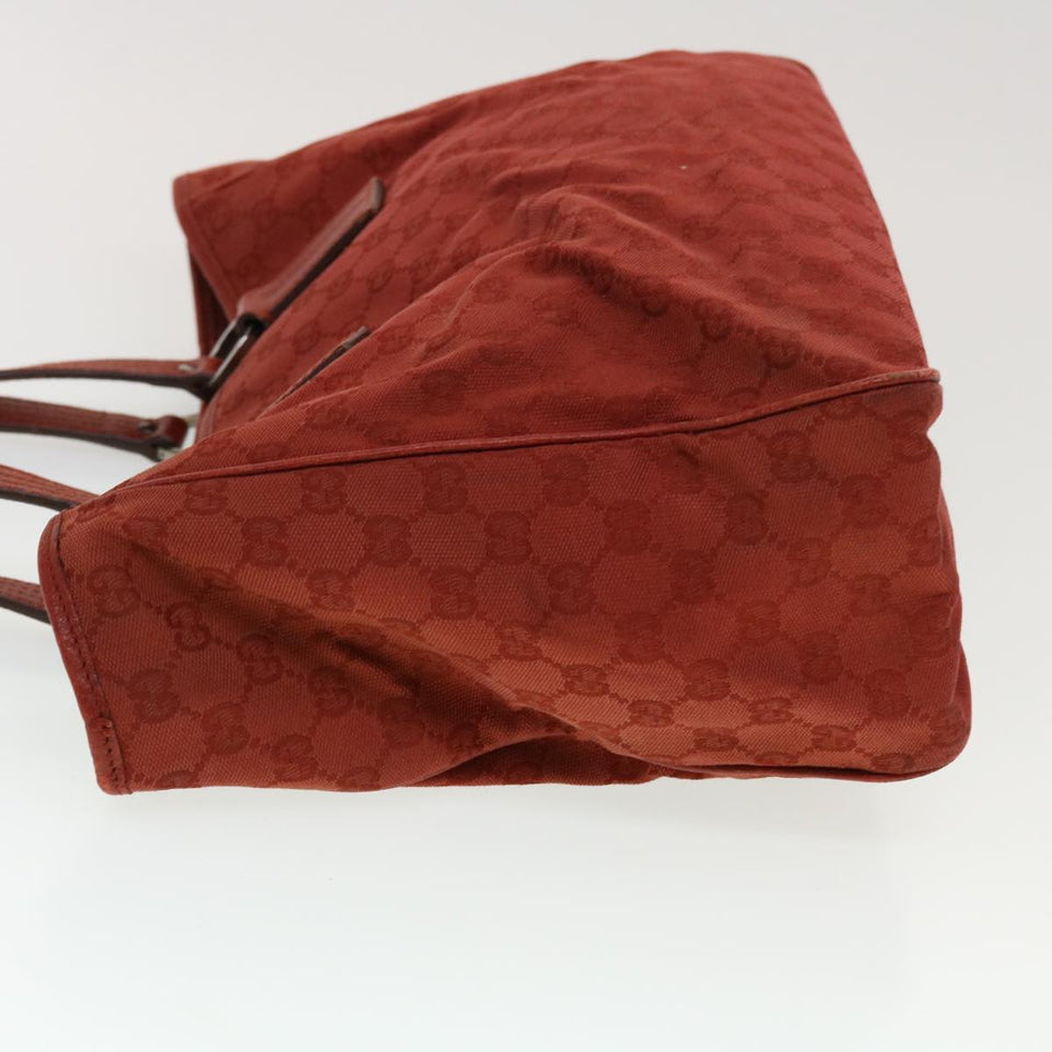 Gucci GG Canvas Tote Bag Red ti1130