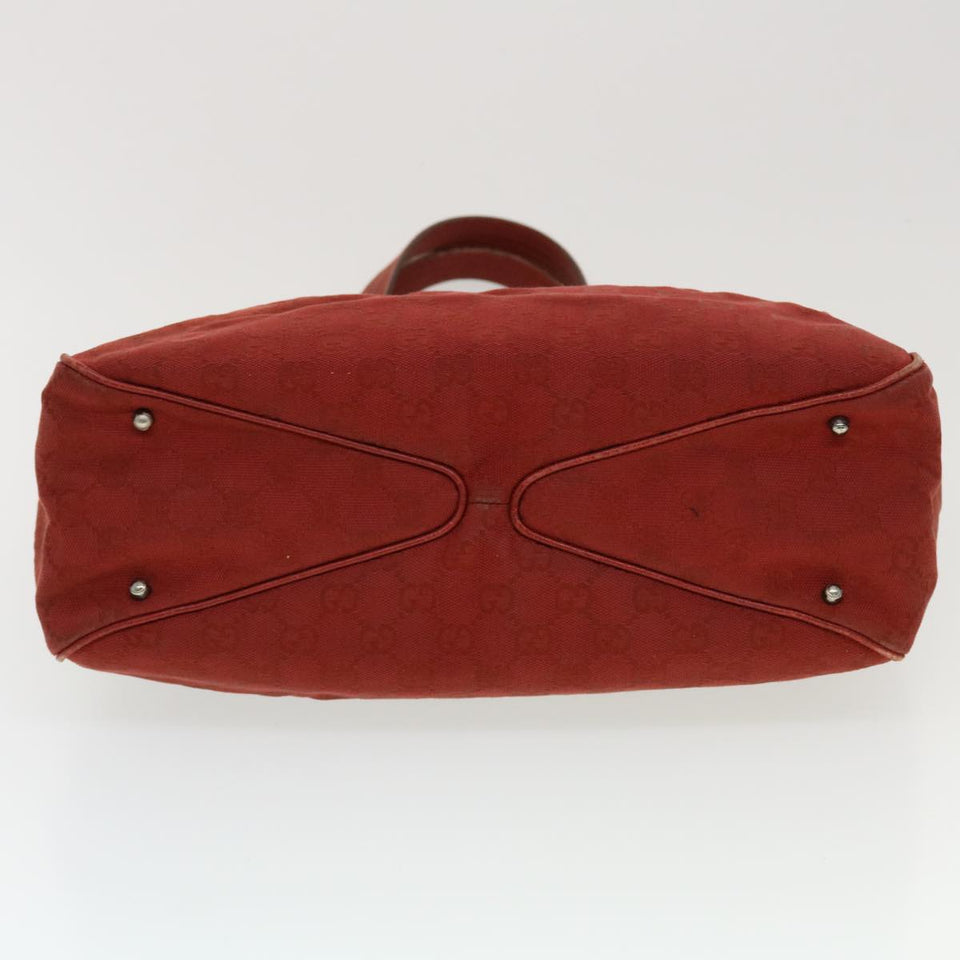 Gucci GG Canvas Tote Bag Red ti1130