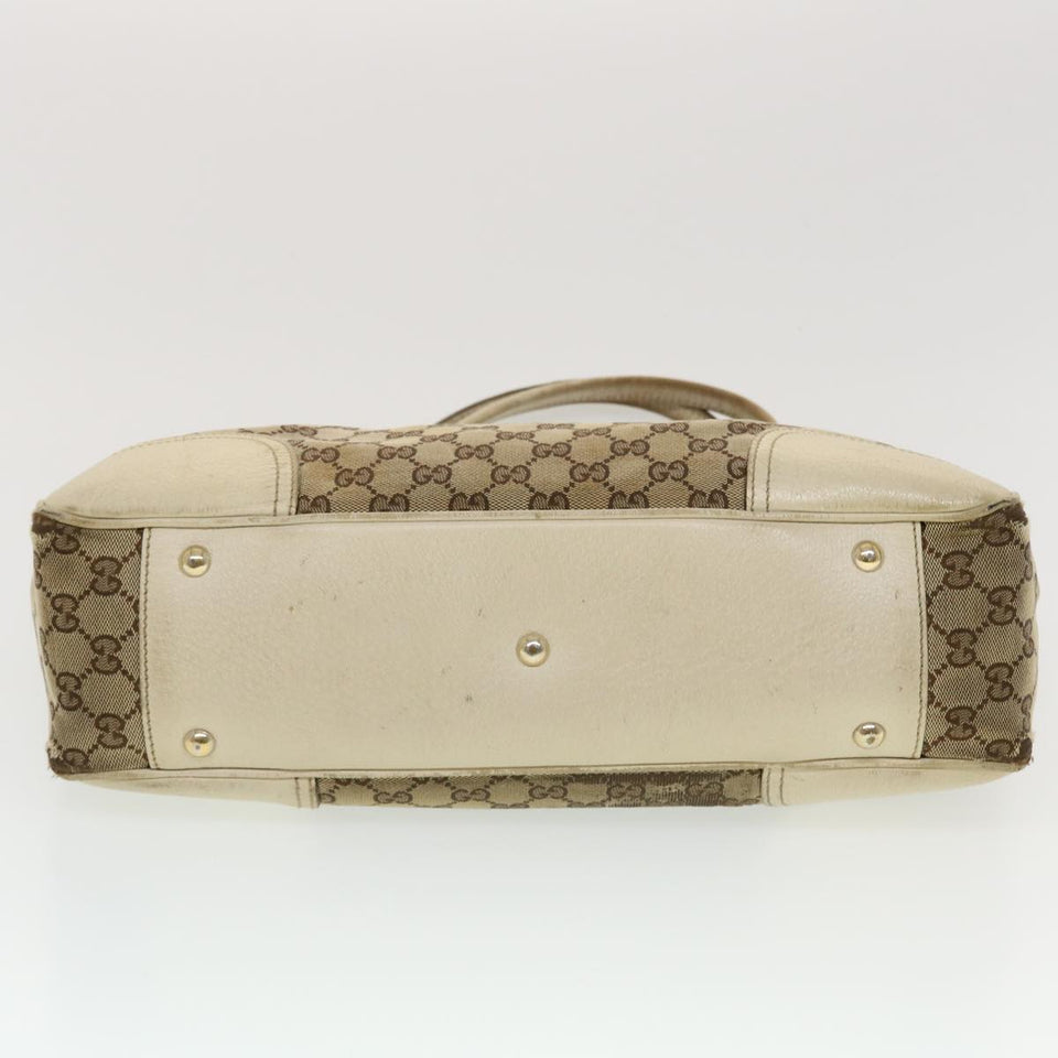 Gucci GG Canvas Web Sherry Line Tote Bag Beige Green Red 163805 ti1131