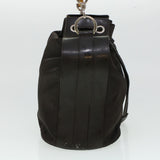 Gucci Bamboo Shoulder Bag Canvas 2way Dark Brown ti1132