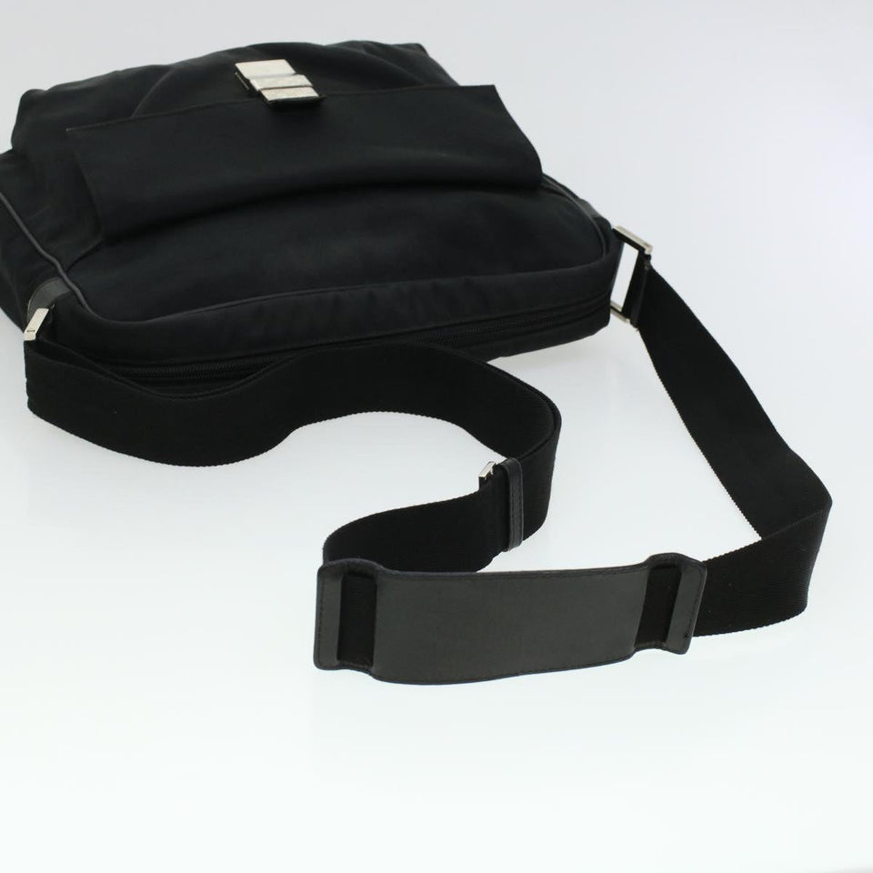 Gucci Shoulder Bag Canvas Black 146298 ti1133