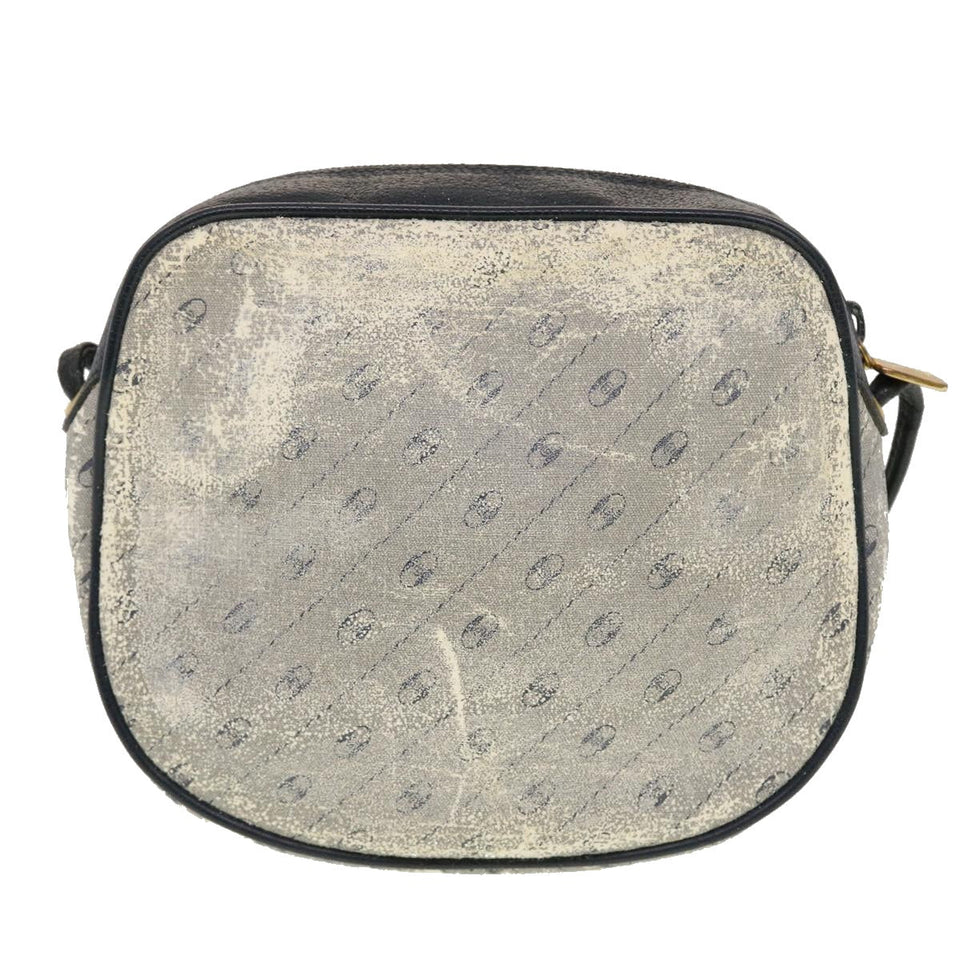 Gucci Shoulder Bag PVC Leather Navy Gray Red ti1146