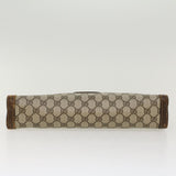 Gucci GG Canvas Hand Bag PVC Leather Beige ti1150
