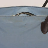 Luxury BurberrySs Blue Label Tote Bag Nylon Light Blue Auth ti1542