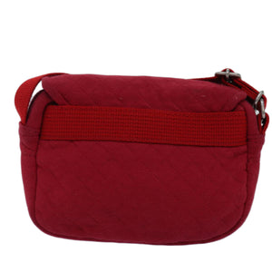 Luxury Burberry Shoulder Bag Canvas Red Auth ti1749