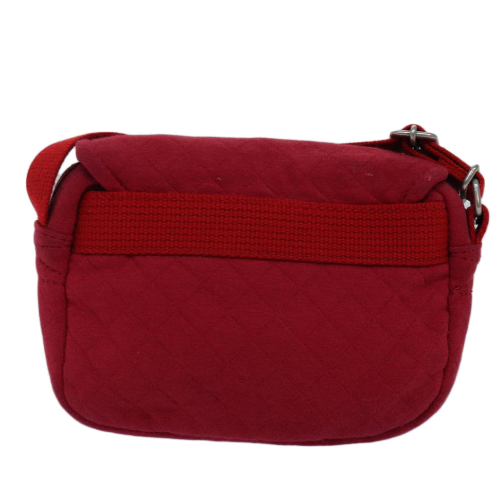 Luxury Burberry Shoulder Bag Canvas Red Auth ti1749