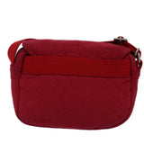 Luxury Burberry Shoulder Bag Canvas Red Auth ti1749