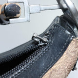 Fendi Gucci Bamboo GG Canvas Pecan Canvas Hand Bag 2Set Beige Black ti1766
