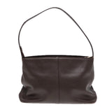 Luxury Burberry Shoulder Bag Leather Brown Gold Auth ti2038