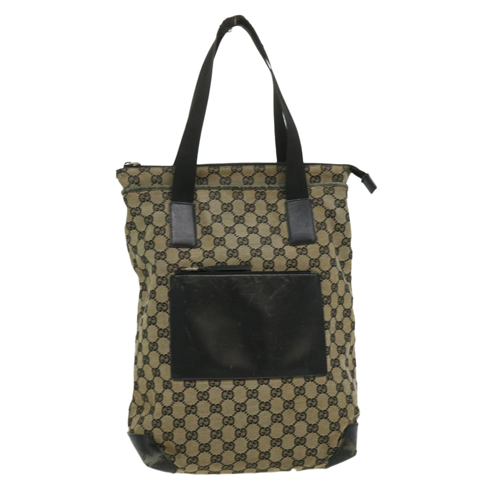 Gucci GG Canvas Tote Bag Beige ti667