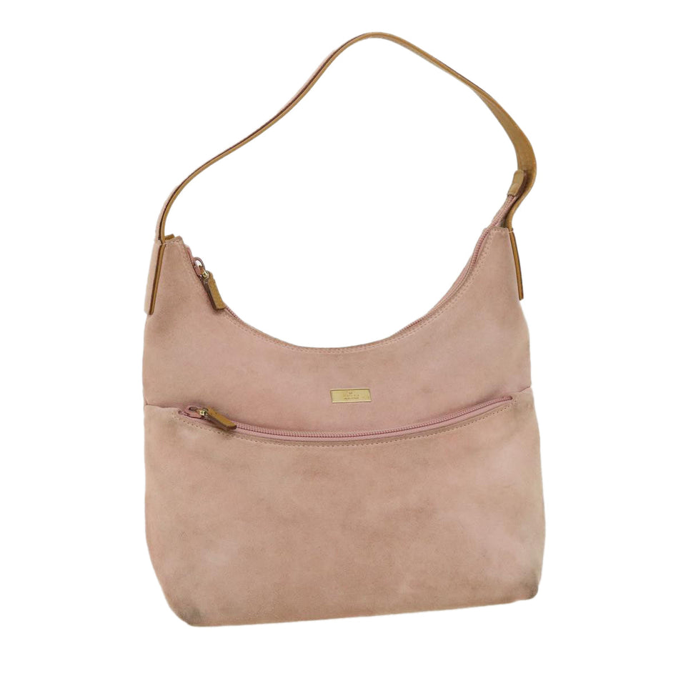 Gucci Shoulder Bag Suede Pink ti668