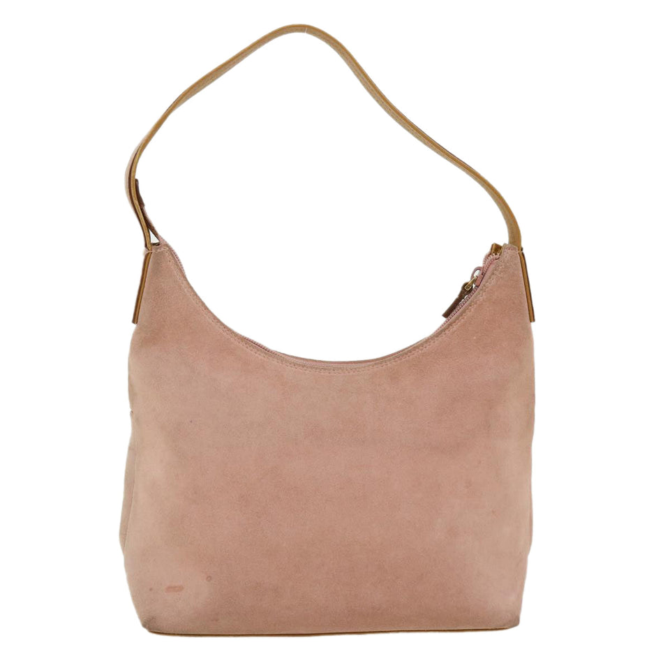 Gucci Shoulder Bag Suede Pink ti668