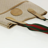 Gucci Micro GG Canvas Web Sherry Line Tote Bag Beige Red 29040223 ti672