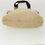 Gucci Tote Bag Canvas Beige Brown Navy ti772