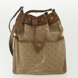 Gucci Shoulder Bag PVC Leather 2Set Beige ti780