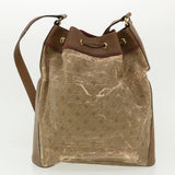 Gucci Shoulder Bag PVC Leather 2Set Beige ti780