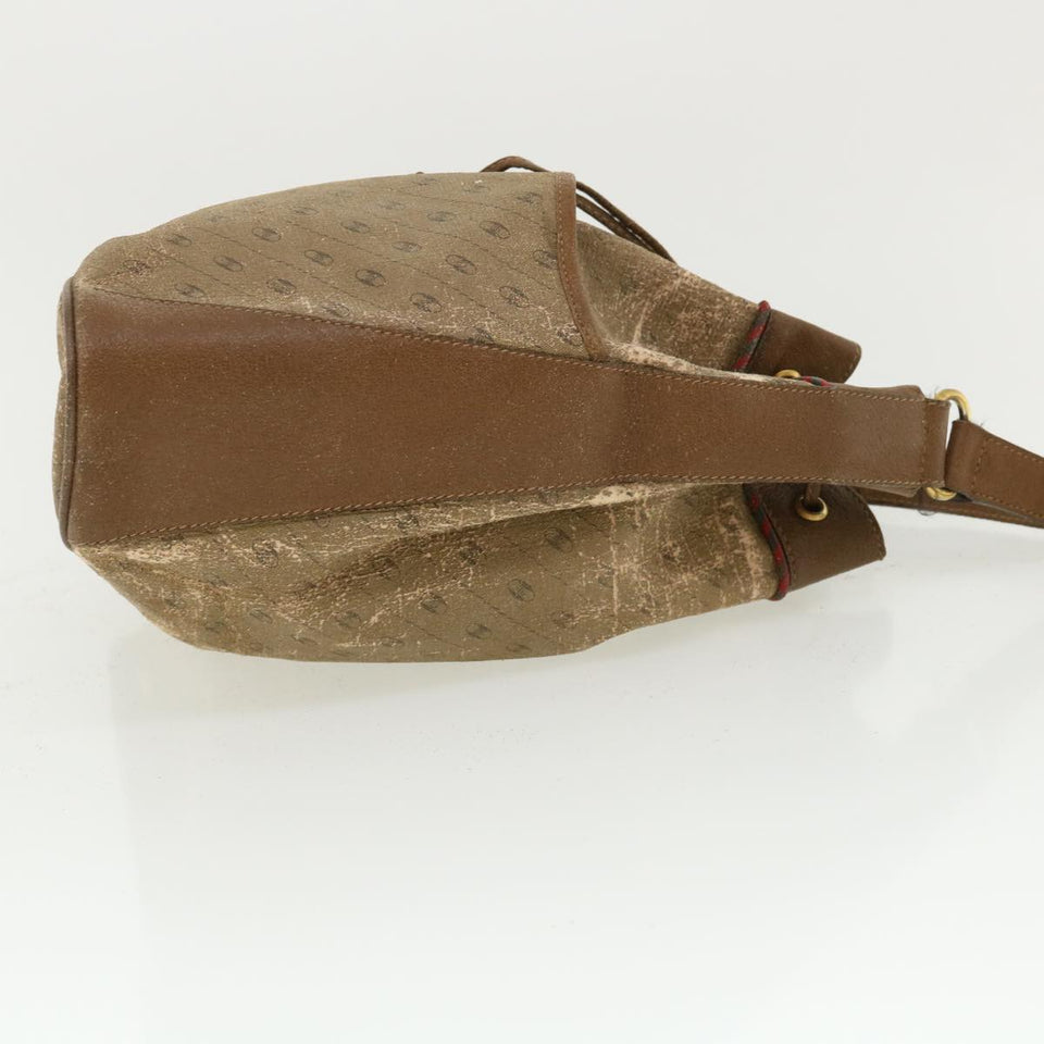 Gucci Shoulder Bag PVC Leather 2Set Beige ti780