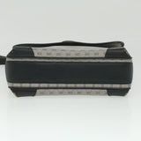 Gucci Micro GG Canvas Shoulder Bag PVC Leather Navy ti884