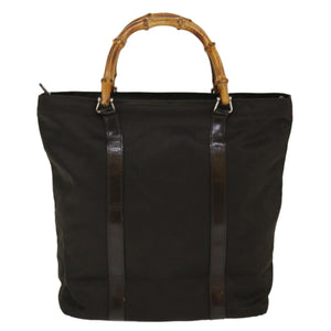 Gucci Bamboo Tote Bag Canvas Brown 000 2855 0508 5 ti979