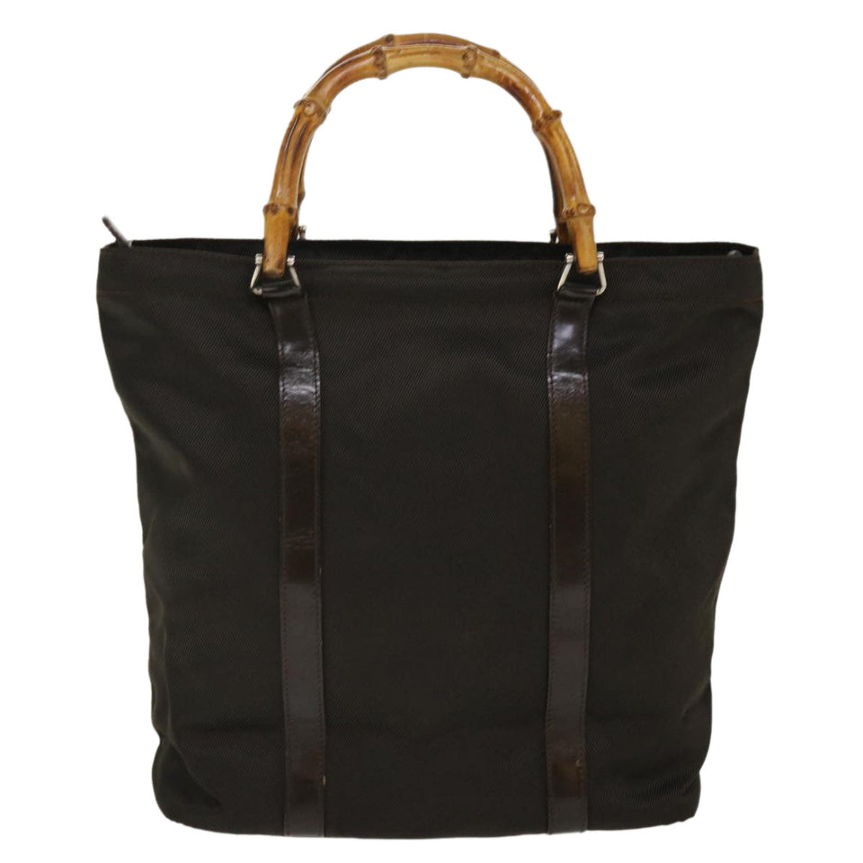 Gucci Bamboo Tote Bag Canvas Brown 000 2855 0508 5 ti979