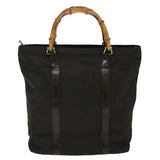 Gucci Bamboo Tote Bag Canvas Brown 000 2855 0508 5 ti979