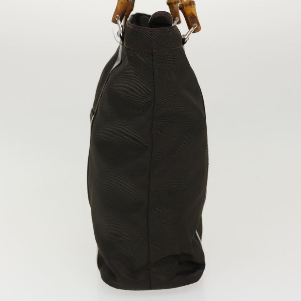 Gucci Bamboo Tote Bag Canvas Brown 000 2855 0508 5 ti979
