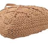 Chanel Leather Woven Handbag Camel