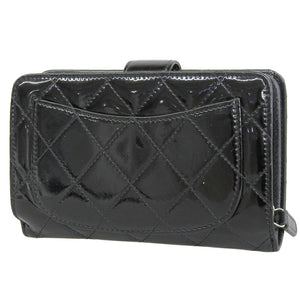 Chanel Black Enamel Wallet A48667