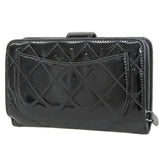 Chanel Black Enamel Wallet A48667
