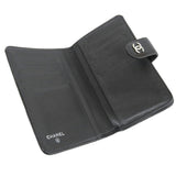 Chanel Black Enamel Wallet A48667