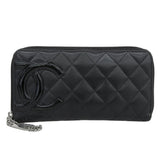 Chanel Cambon Line Lambskin Long Wallet