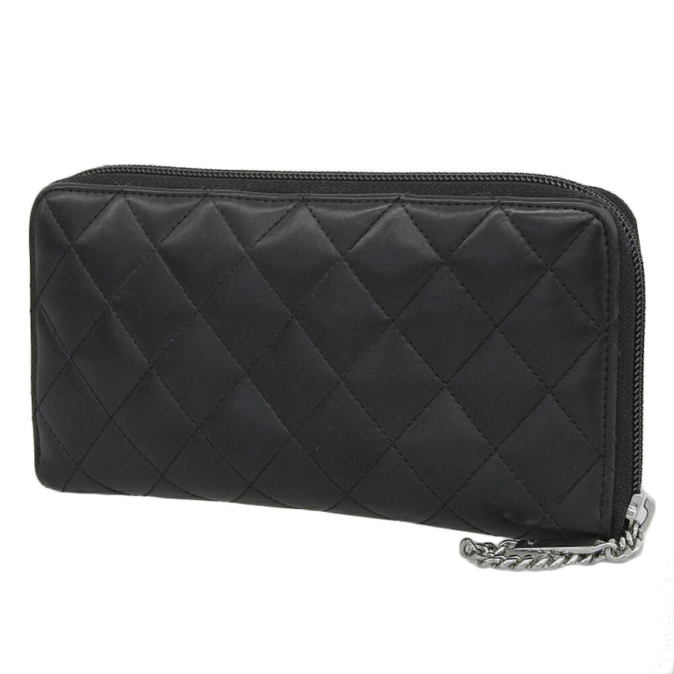 Chanel Cambon Line Lambskin Long Wallet
