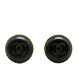 Chanel Gold-Plated Plastic Coco Mark Earrings 00A