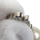 Chanel Coco Mark Pearl Rhinestone Necklace 40cm