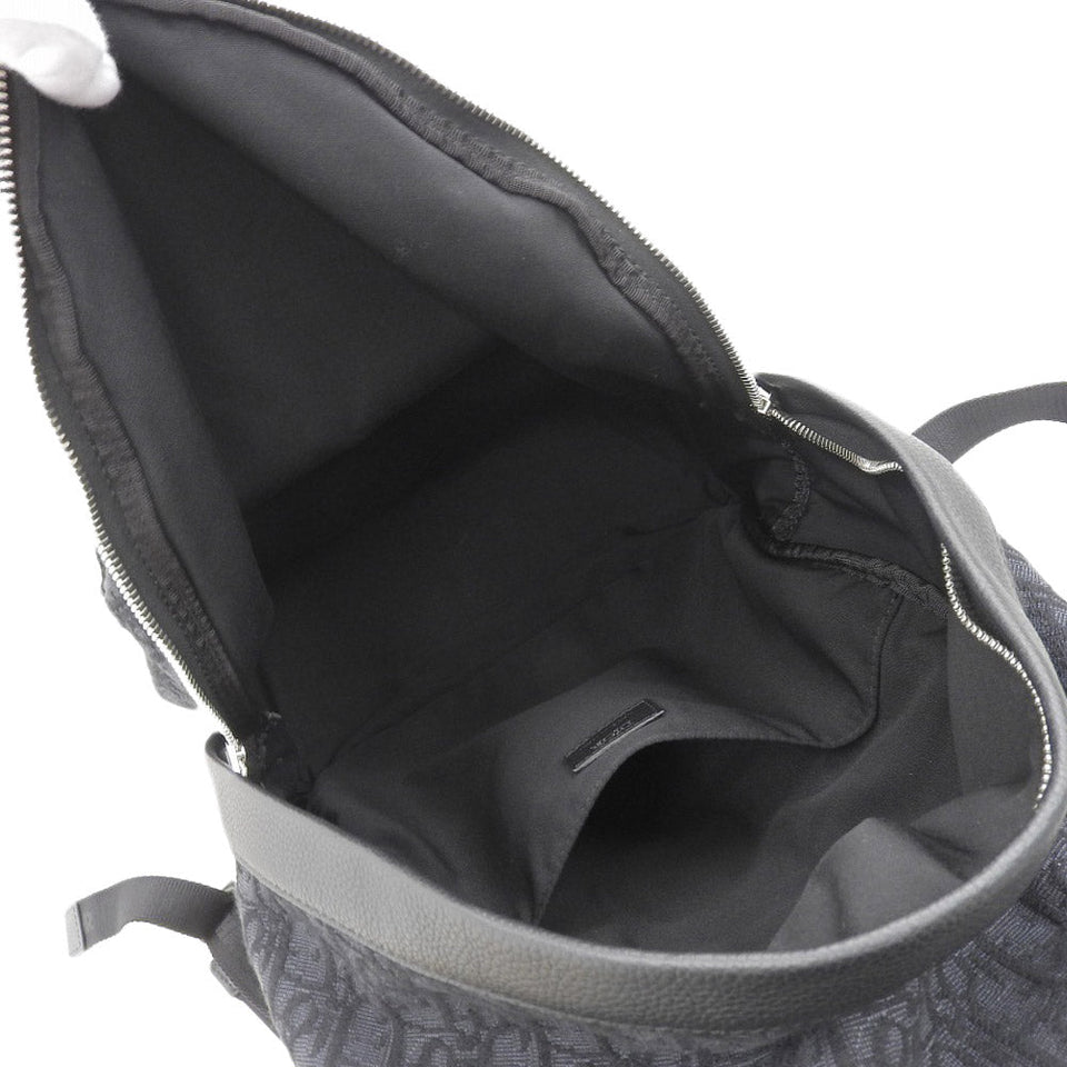 Christian Dior Leather Canvas Backpack 1VOBA088YKY H28E