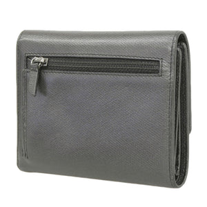 Chanel Leather Trifold Wallet Black